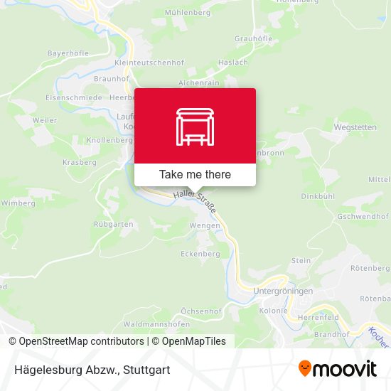 Hägelesburg Abzw. map