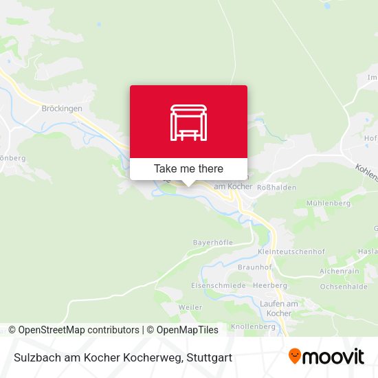 Sulzbach am Kocher Kocherweg map