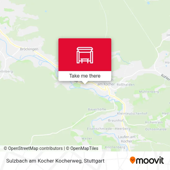 Карта Sulzbach am Kocher Kocherweg