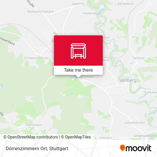 Dörrenzimmern Ort map