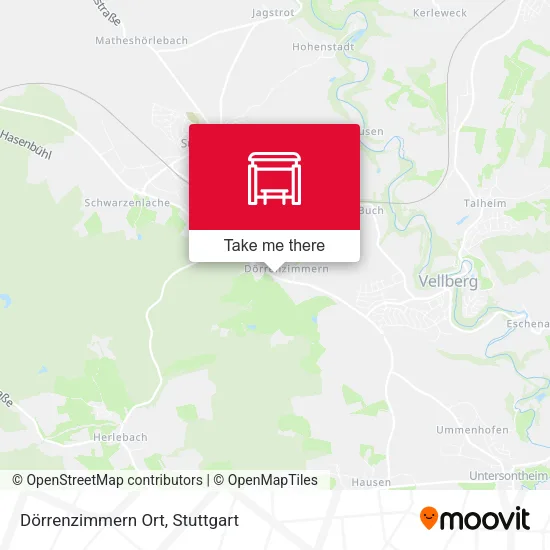 Карта Dörrenzimmern Ort