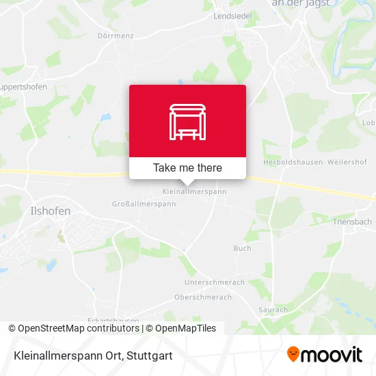 Карта Kleinallmerspann Ort