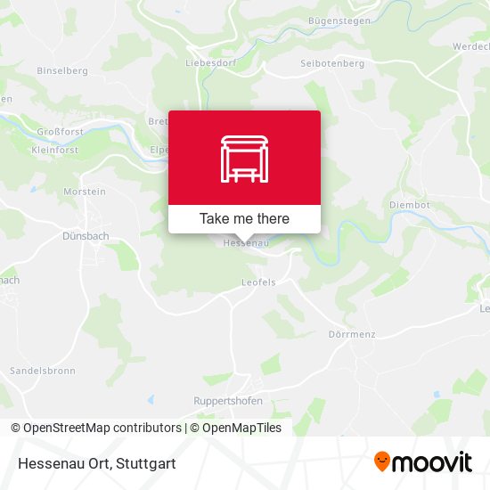 Hessenau Ort map