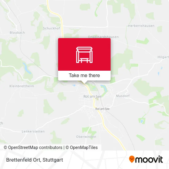 Карта Brettenfeld Ort