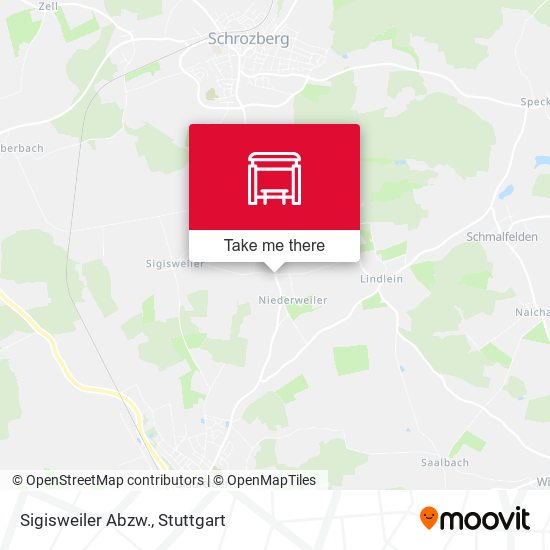 Карта Sigisweiler Abzw.