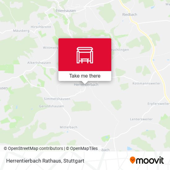Herrentierbach Rathaus map