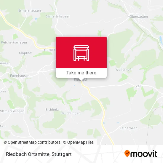 Riedbach Ortsmitte map