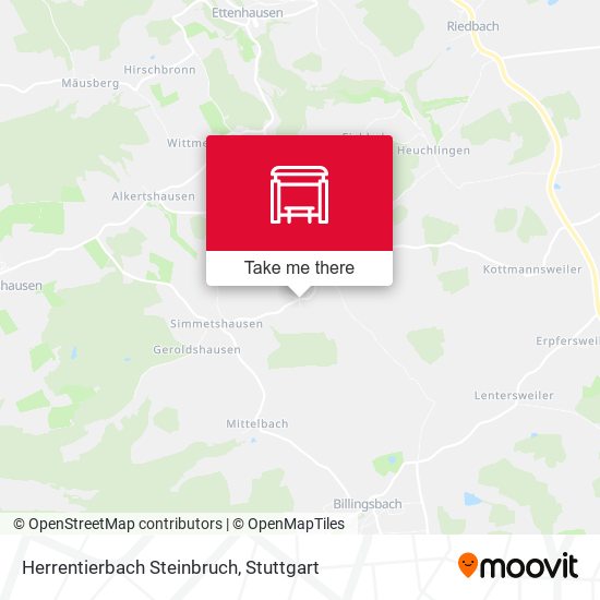 Herrentierbach Steinbruch map