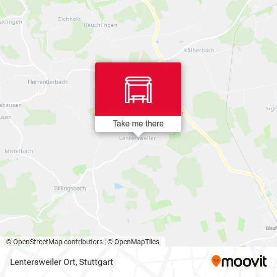 Lentersweiler Ort map