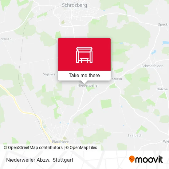 Карта Niederweiler Abzw.