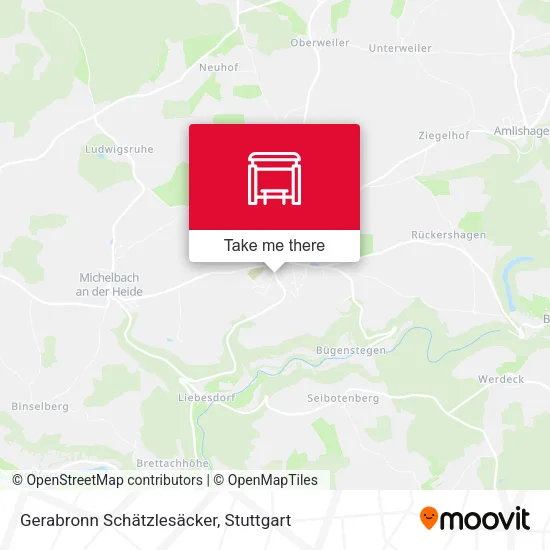 Карта Gerabronn Schätzlesäcker