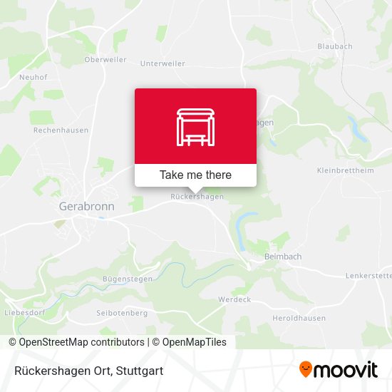 Rückershagen Ort map