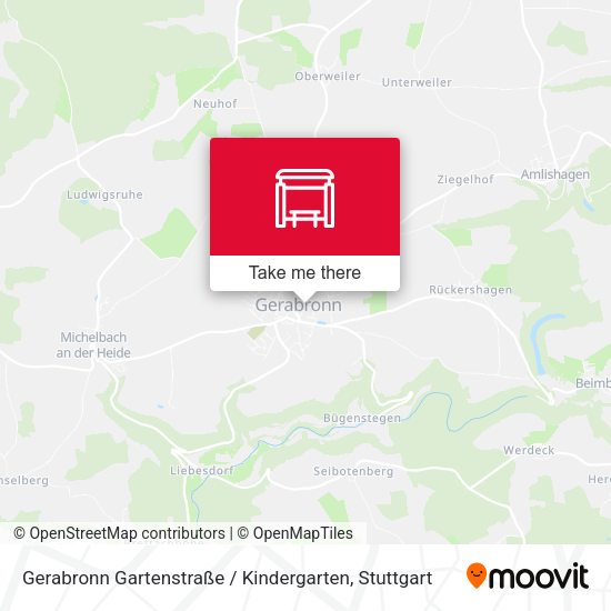 Gerabronn Gartenstraße / Kindergarten map