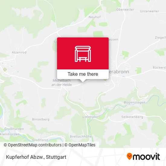 Карта Kupferhof Abzw.