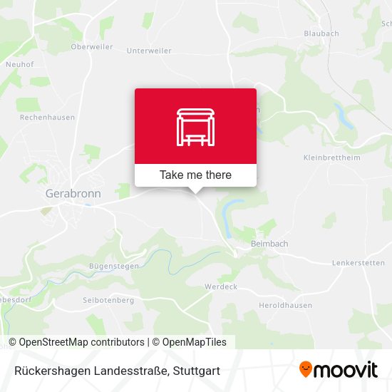 Rückershagen Landesstraße map