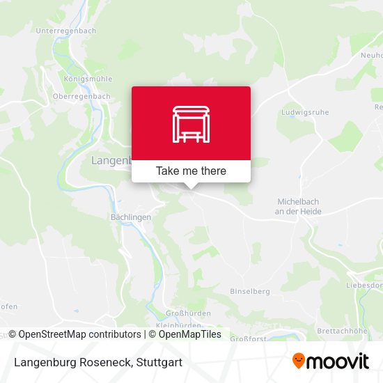 Langenburg Roseneck map