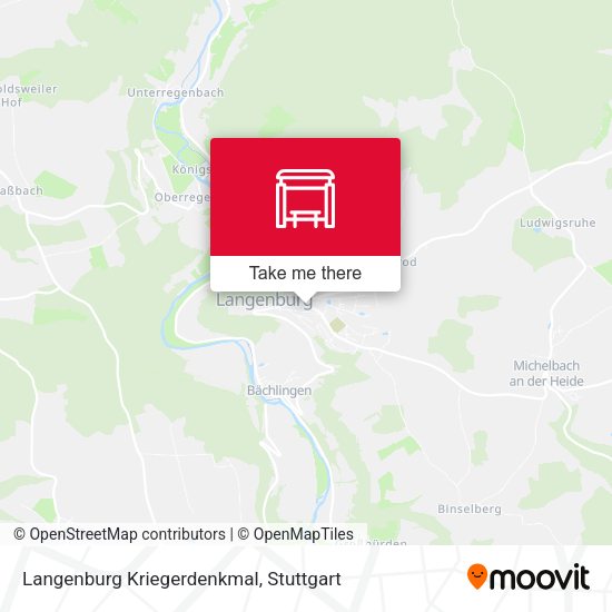 Карта Langenburg Kriegerdenkmal