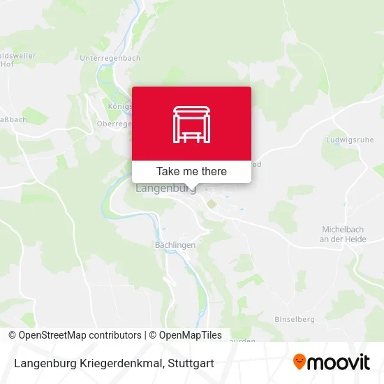 Карта Langenburg Kriegerdenkmal