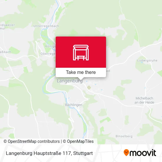 Карта Langenburg Hauptstraße 117