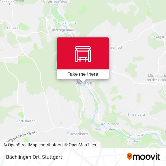 Карта Bächlingen Ort