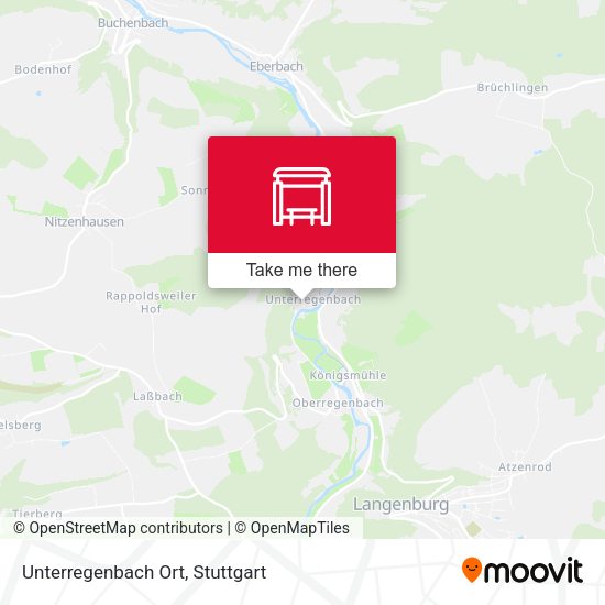 Карта Unterregenbach Ort