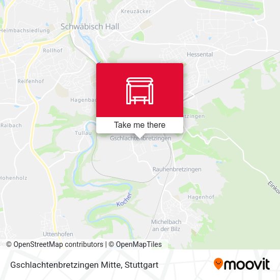 Gschlachtenbretzingen Mitte map