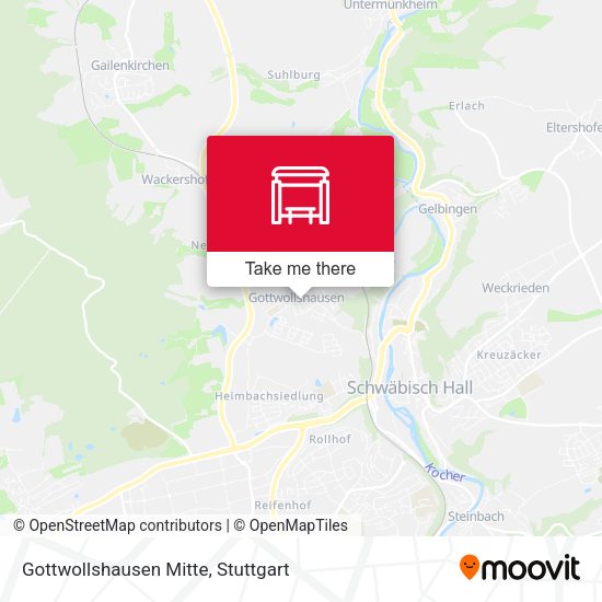 Карта Gottwollshausen Mitte