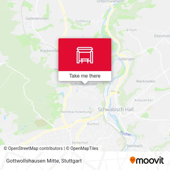 Карта Gottwollshausen Mitte