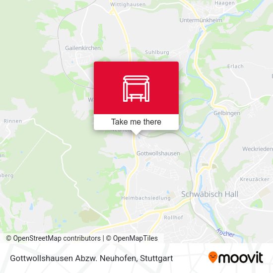 Gottwollshausen Abzw. Neuhofen map