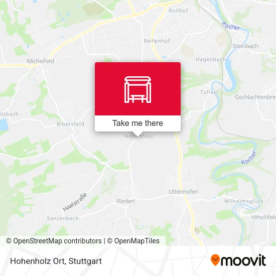 Hohenholz Ort map