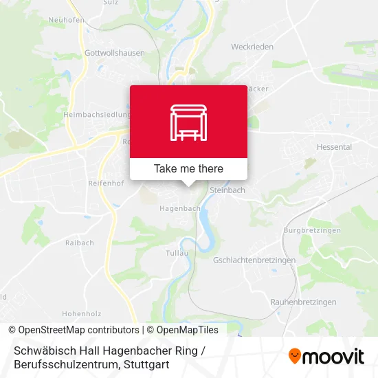 Карта Schwäbisch Hall Hagenbacher Ring / Berufsschulzentrum