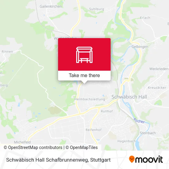 Карта Schwäbisch Hall Schafbrunnenweg