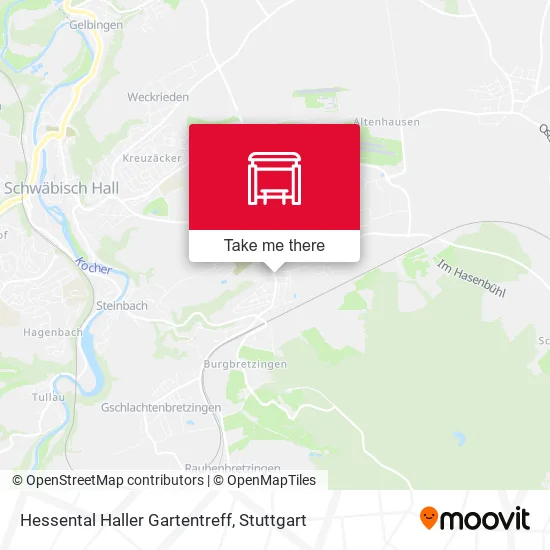 Карта Hessental Haller Gartentreff