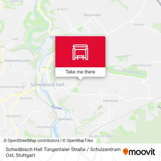 Schwäbisch Hall Tüngentaler Straße / Schulzentrum Ost map