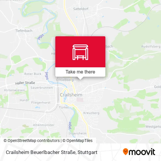 Карта Crailsheim Beuerlbacher Straße