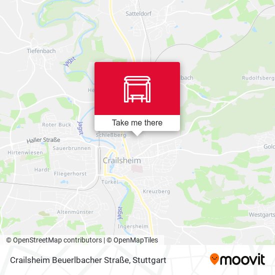 Crailsheim Beuerlbacher Straße map