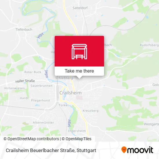 Карта Crailsheim Beuerlbacher Straße