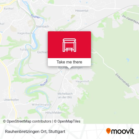 Rauhenbretzingen Ort map