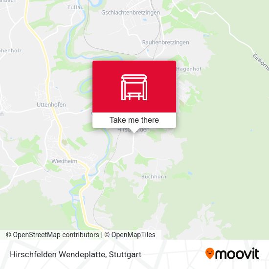 Карта Hirschfelden Wendeplatte