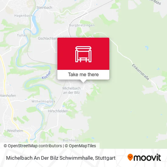 Карта Michelbach An Der Bilz Schwimmhalle