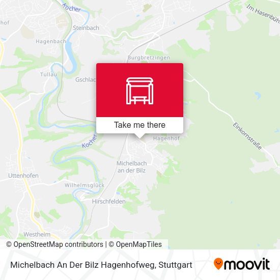 Michelbach An Der Bilz Hagenhofweg map