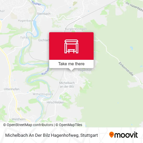 Карта Michelbach An Der Bilz Hagenhofweg