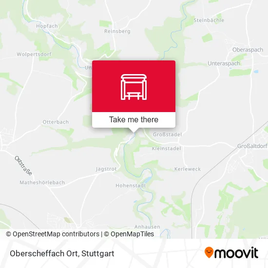 Карта Oberscheffach Ort