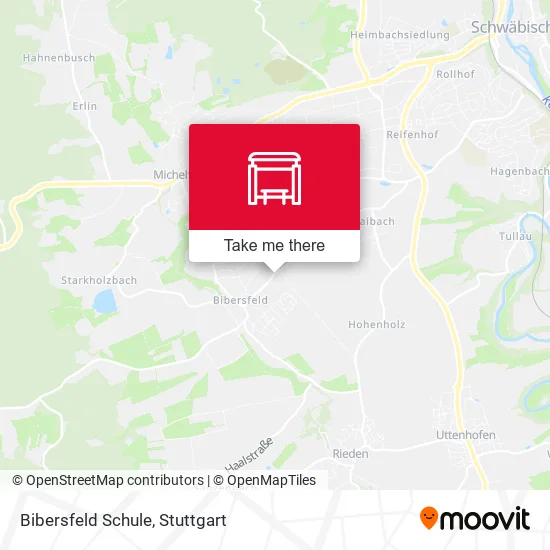 Карта Bibersfeld Schule