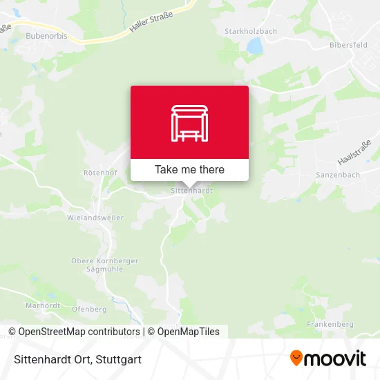 Sittenhardt Ort map