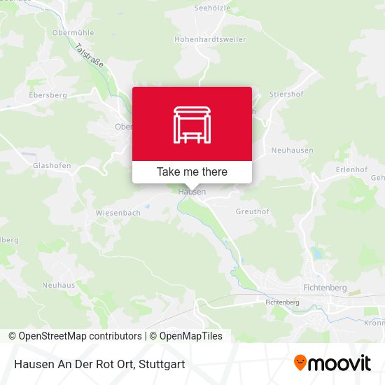 Hausen An Der Rot Ort map