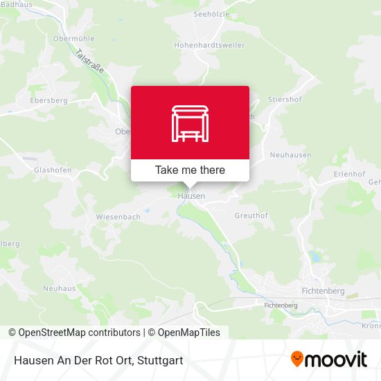 Карта Hausen An Der Rot Ort