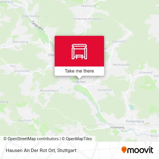 Карта Hausen An Der Rot Ort