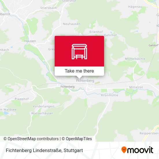 Fichtenberg Lindenstraße map