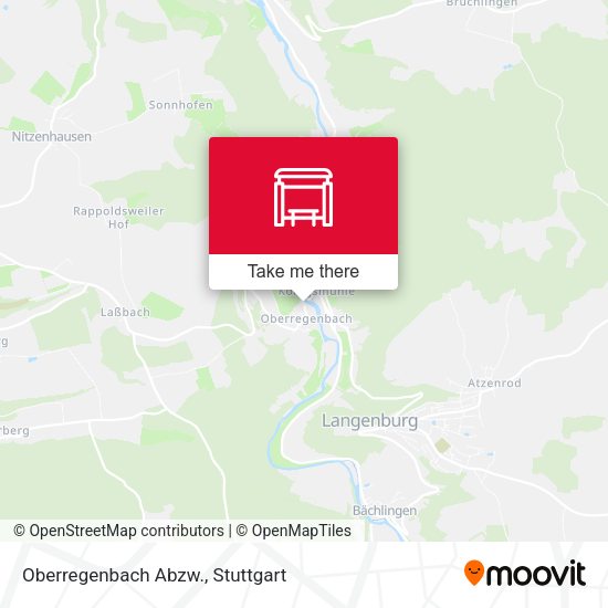 Карта Oberregenbach Abzw.